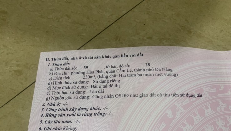 Kiệt ô tô Tôn Đản, diện tích lớn. LH: 0931 486 986